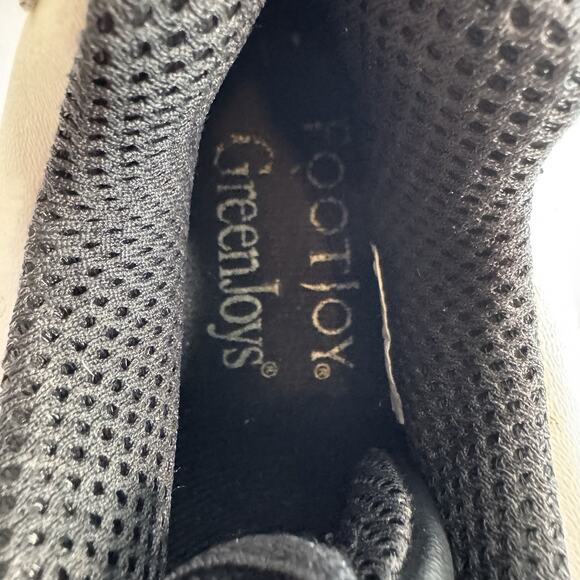 FootJoy FJ GreenJoys Mens US 8 M White Brown Leather Soft Spike Golf Cleats B - Picture 7 of 8